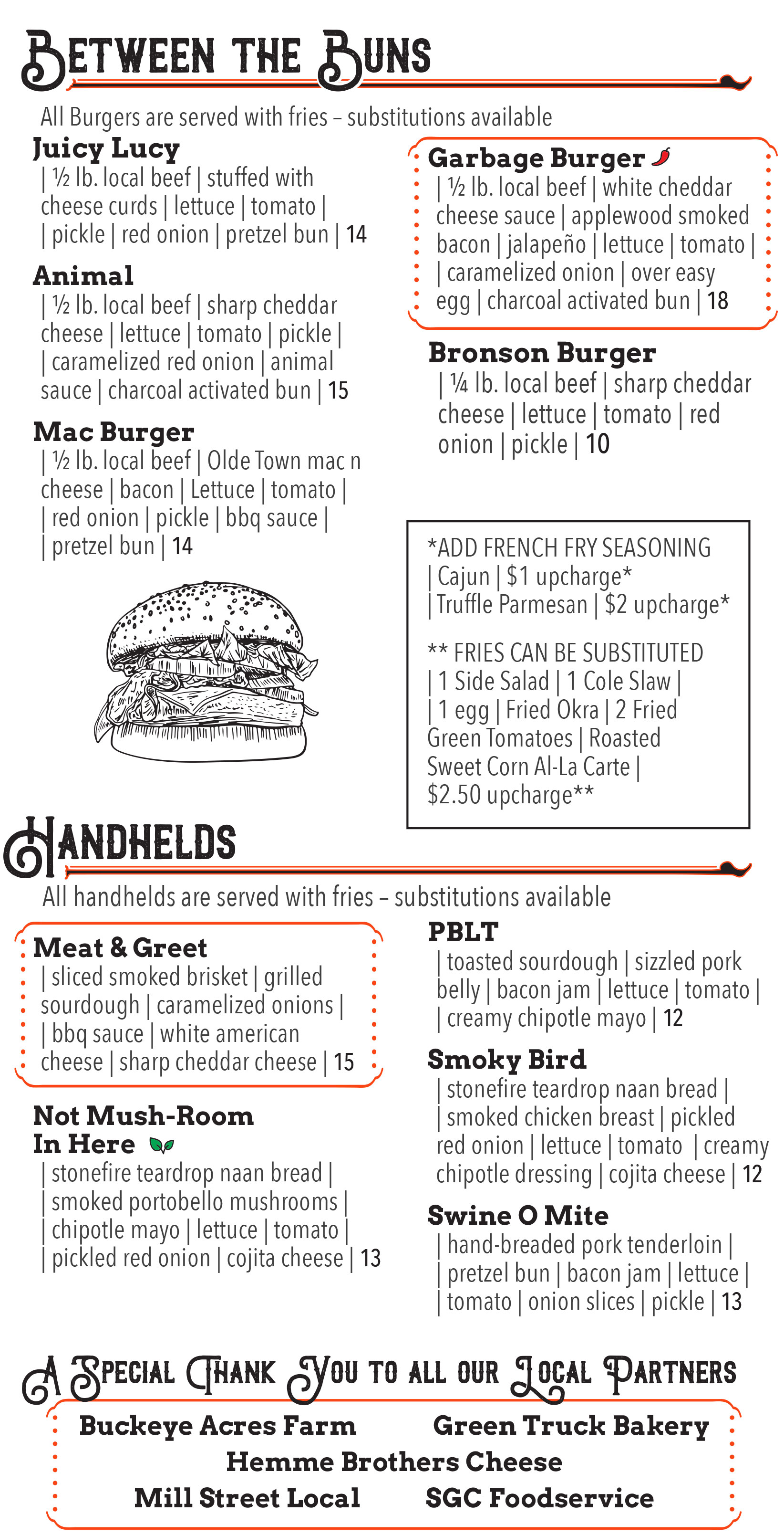 Menu Home Style Cuisine Olde Town South Knob Noster MO